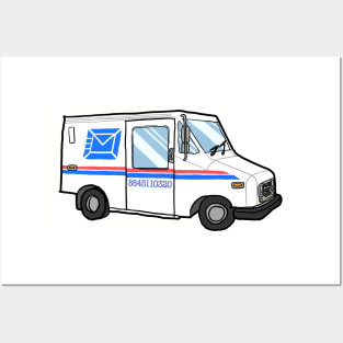 8645 Mail Truck Posters and Art